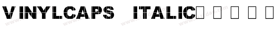 VinylCaps Italic字体转换